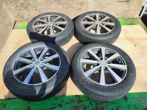 14インチ ENKEI SMACK ４本セット 155/65R14 タイヤ付き 4H アルミホイール 4.5j