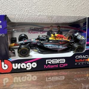 ブラーゴ 1/43 レッドブルF1 チーム RB19 マイアミGP 限定 マックス フェルスタッペン 限定カラー Max Verstappen 2023 ミニカーの画像2