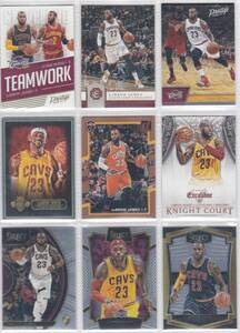 9枚セット! LEBRON JAMES (CAVALIERS / LAKERS / HEAT) PANINI BASKETBALL CARDS