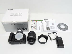 【ジャンク品】HE-357◆PENTAX デジタル一眼レフカメラ K-50 レンズキット/DAL 18-55mm F3.5-5.6AL WR ジャンク品