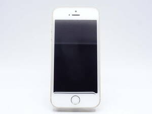 【液晶焼け有】HE-373◆au iPhone SE 64GB MLXP2J/A ゴールド 中古品