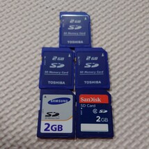 SDカード 2GB 5枚 SAMSUNG SanDisk 東芝_画像1