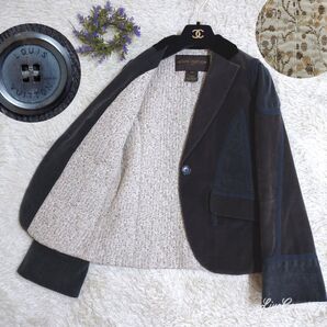 クリーニング済★フランス製★LOUISVUITTON ジャケット コットンシルク