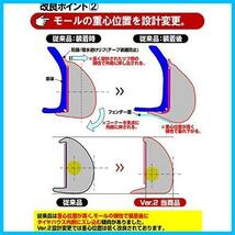 フェンダーモール オーバーフェンダー 2.5m ブラック 汎用ウレタンゴム製_画像7