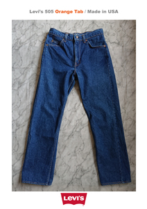 Levi's 505/Made in USA/size30/80s/Orange TAB/リーバイス/米国製/オレンジタブ/紙パッチなし/古着/送料無料