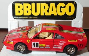 【匿名配送】BBURAGO ブラーゴ 1/24 FERRARI GTO 1984 RALLY フェラーリ OutRun【送料込】