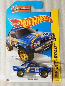 【匿名配送】スバル ブラット hotwheels SUBARU BRAT WRブルーマイカ WRC【送料込】