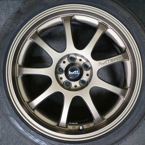 レアマイスター LM SPORT ブロンズ PCD100 5穴 国産 215/45R17 プリウス FT86 レガシィ BRZ インプレッサ 室内保管の画像2