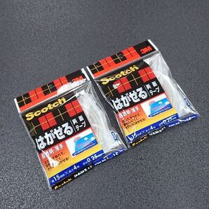 3M Scotch スコッチ はがせる 両面テープ 2個 セット