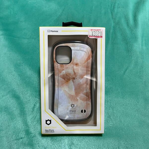 新品　iFace First Class Marble iPhone 12 mini ケース [アプリコット]