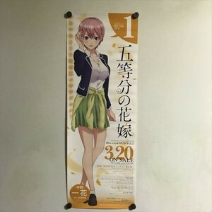 Y548 ◆五等分の花嫁　一花　DVD販促 B2ハーフサイズ ポスター