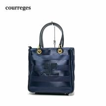 ☆美品☆ courreges クレージュ ロゴ ハンドバッグ_画像1