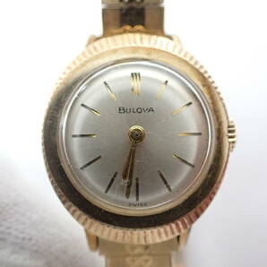 1円～ BULOVA ブローバ 手巻き 2針 アナログ 腕時計 ヴィンテージ レディースの画像2