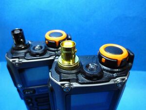 新品未使用　ハンディトランシーバー用　BNCJ-SMAJ変換コネクタ2台(金、ガンメタ）セット　UV-K5（8）SMA-BNC変換コネクタ　ヤフオク最安値