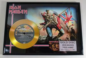 IRON MAIDEN/アイアン・メイデン/Piece Of Mind/ Gold Disk Limited of 2500 限定 インテリア