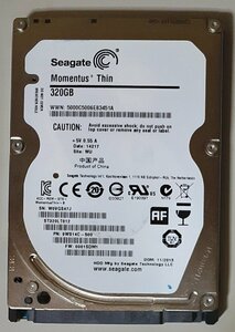 4272 2.5インチ内蔵SATAハードディスク 7mm 320GB Seagate ST320LT012-9WS14C PanasonicLet'sNoteB Windows8Proリカバリ領域 23743時間正常