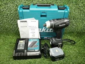 中古 makita マキタ 14.4V 充電式 4モードインパクトドライバ バッテリー2個 + 充電器 TP131DRFXB