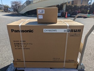 未使用品 Panasonic パナソニック 温水洗浄一体型便器 全自動おそうじトイレ アラウーノ XCH1602WS 【1】