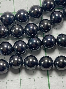 ◎ウィンクパールブラック系5mm 72粒 ネックレス