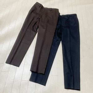 3849☆ UNITED ARROWS ユナイテッドアローズ パンツ2点セット スラックス ブラウン36 ブラック38