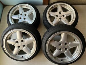  AC SCHNITZER ACシュニッツァー タイプ1 ホイール O.Z 16インチ 7.5J +25 4穴 PCD100　good year195/50Ｒ16 4本 BMW E30等 屋内保管