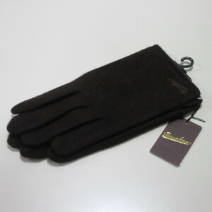メンズ手袋【Borsalino】ボルサリーノ手袋 カシミヤ100% / ダークブラウン