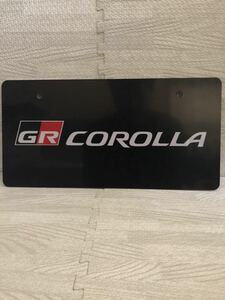 トヨタ GRカローラ ディーラー 新車 展示用 非売品 ナンバープレート マスコットプレート