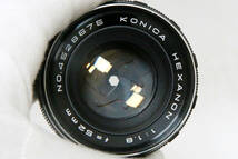 コニカ KONICA HEXANON 52mm F1.8 ★ARマウント★ #516-6_画像5