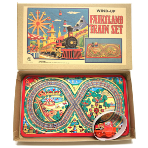 Ｓ ★三幸製作所 おとぎの国（FAIRYLAND)8の字板レール　ポコポコ列車セット WIND-UP FAIRYLAND TRAIN SET★PSTT013-1