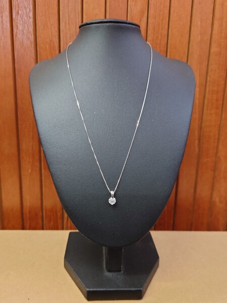 ジュエリーツツミ プラチナ ダイヤモンド トップ&ネックレス ベネチアンチェーン 0.512ct