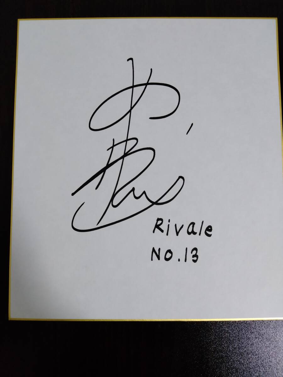 Hitachi Rivale Rui Nonaka papel de color autografiado, Historietas, Productos de anime, firmar, Autógrafo