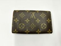 LOUIS VUITTON ルイヴィトン モノグラム ポルト モネ ビエ トレゾール 二つ折り財布 RA0927 ※ファスナー引手なし_画像8