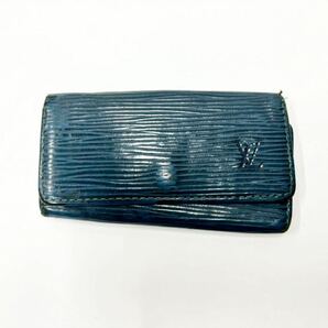 LOUIS VUITTON ルイヴィトン エピ ミュルティクレ4 ブルー 4連キーケース CA0979の画像1