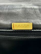 【セット】BALLY バリー チェーンショルダーバッグ 折り財布 レザー ブラック キルティング ロゴ ゴールド金具_画像9