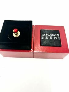 1円〜　750刻印　ピンバッチ Pasquale BRUNI パスクワーレ ブルーニ　重量約2、5g k18 ジュエリー　てんとう虫　中古美品