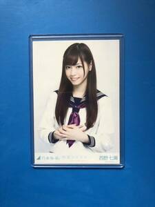 乃木坂46 制服のマネキン　生写真　西野七瀬　チュウ