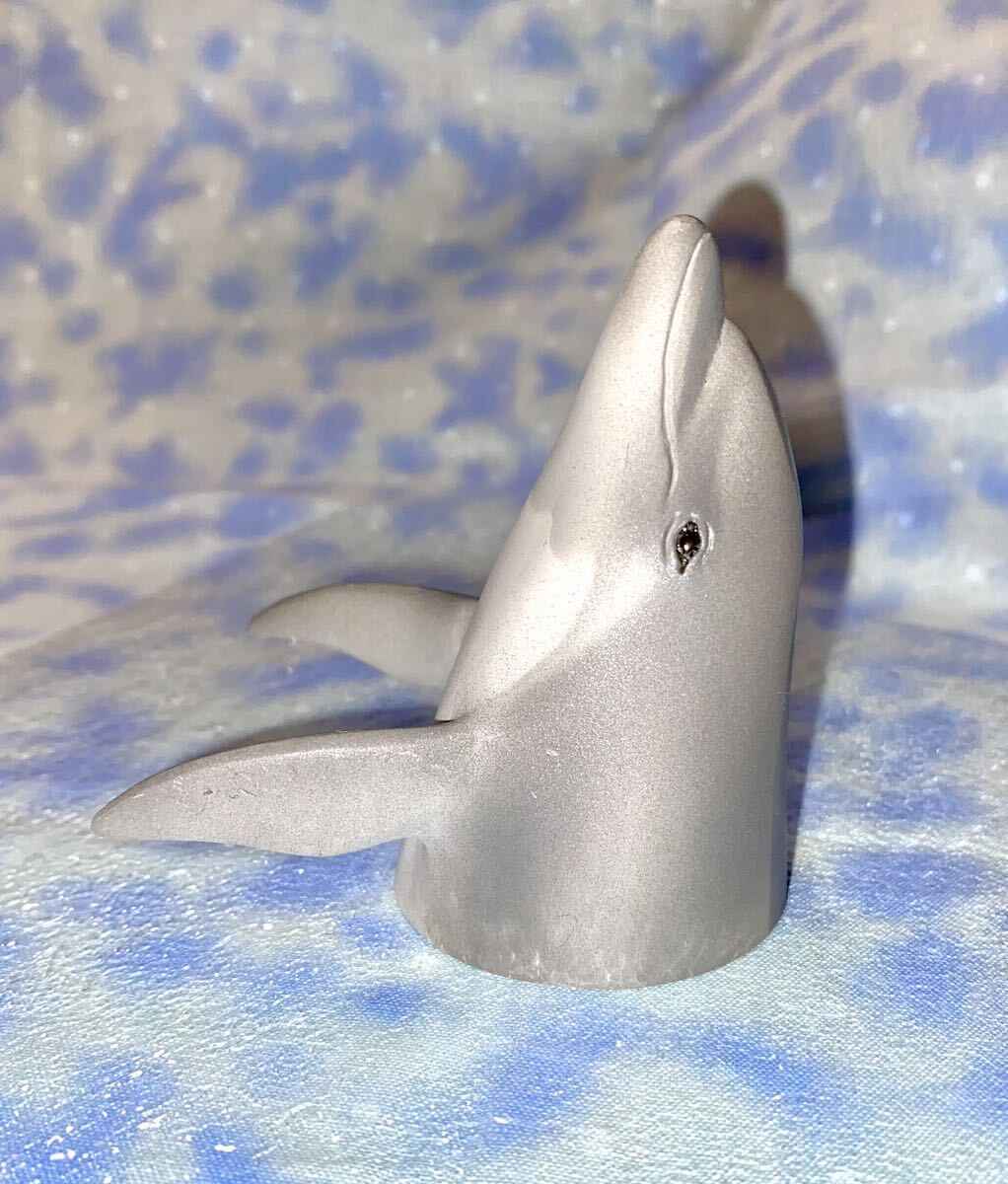 ★Objeto delfín asomando desde el mar, Artículos hechos a mano, interior, bienes varios, ornamento, objeto