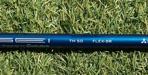 ＴＥＮＳＥＩ ＢＬＵＥ ＴＭ５０’２１・カーボン（56ｇ・ｔｑ4.4・中）。 FLEX＝ＳＲ。 テーラーメードスリーブ付