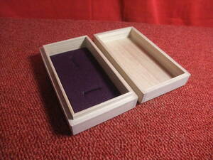 縁頭箱　紫色　新品未使用キズ、色むらあり。1５2 刀剣手入れ具鍔日本刀陸軍軍刀骨董品アンティーク
