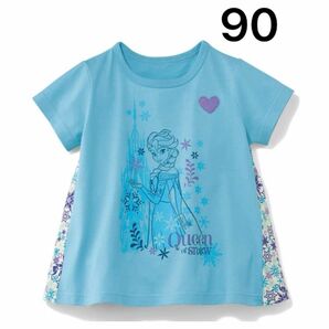 新品　半袖Tシャツ　トップス　アナと雪の女王　90センチ