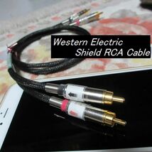 #WE【 方向性有 WE純正線材 単線の最高峰】長さ１.5m RCAシールドピンケーブル Switchcraft 3502AUU Western Electric NassauAT-7241_画像2