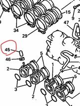 送料無料　ネコポス　ヤマハ純正　XJR400 XJR400R インシュレーター　キャップ　ネコポス　キャブレター 同調プラグ　ヤマハキャブレター_画像3