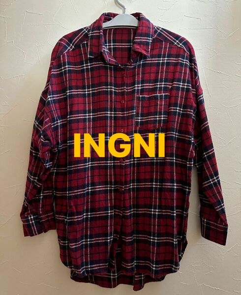 イング　INGNI チェック　シャツ