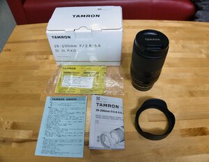 ◆Tamron◆タムロン◆ズームレンズ◆28-200mm◆F/2.8-5.6 Di III RXD◆ソニー用◆Eマウント◆モデル番号：AFA071S700◆全文必読◆