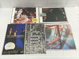 TM NETWORK 関連 CDシングル 5枚セット Get Wild/THE POINT LOVER'S NIGHT/他 小室哲哉 宇都宮隆 木根尚登