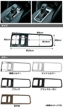 シフトパネルカバー トヨタ ハリアー/ハリアーハイブリッド 80系 2020年06月～ ブラックカーボン ABS製 AP-IT1018-BKC_画像2
