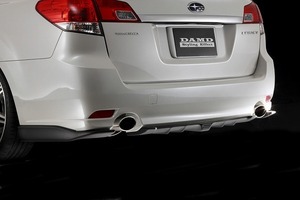 ダムド/DAMD リアバンパーエクステンション マットブラック塗装済 スバル レガシィ DBA-BR系・BM系 Touring Wagon 2009年05月～