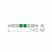 アネックス/ANEX 四角カラービット ■3×150 入数：1セット(2本) ACS-3315_画像2