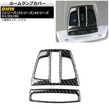 AP ルームランプカバー カーボン調 ステッカー Bタイプ AP-IT2290-B 入数：1セット(2個) BMW X5 F15 2014年～2017年_画像1