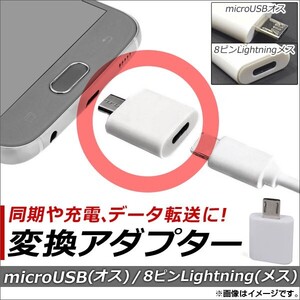 AP microUSB/iPhone/iPad/iPod用 変換アダプター 同期/充電/データ転送に！ AP-TH712